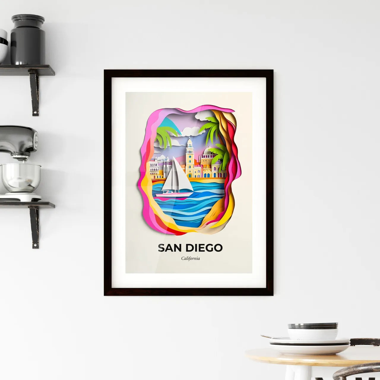 Vivid San Diego, California, Framed Wall Art
