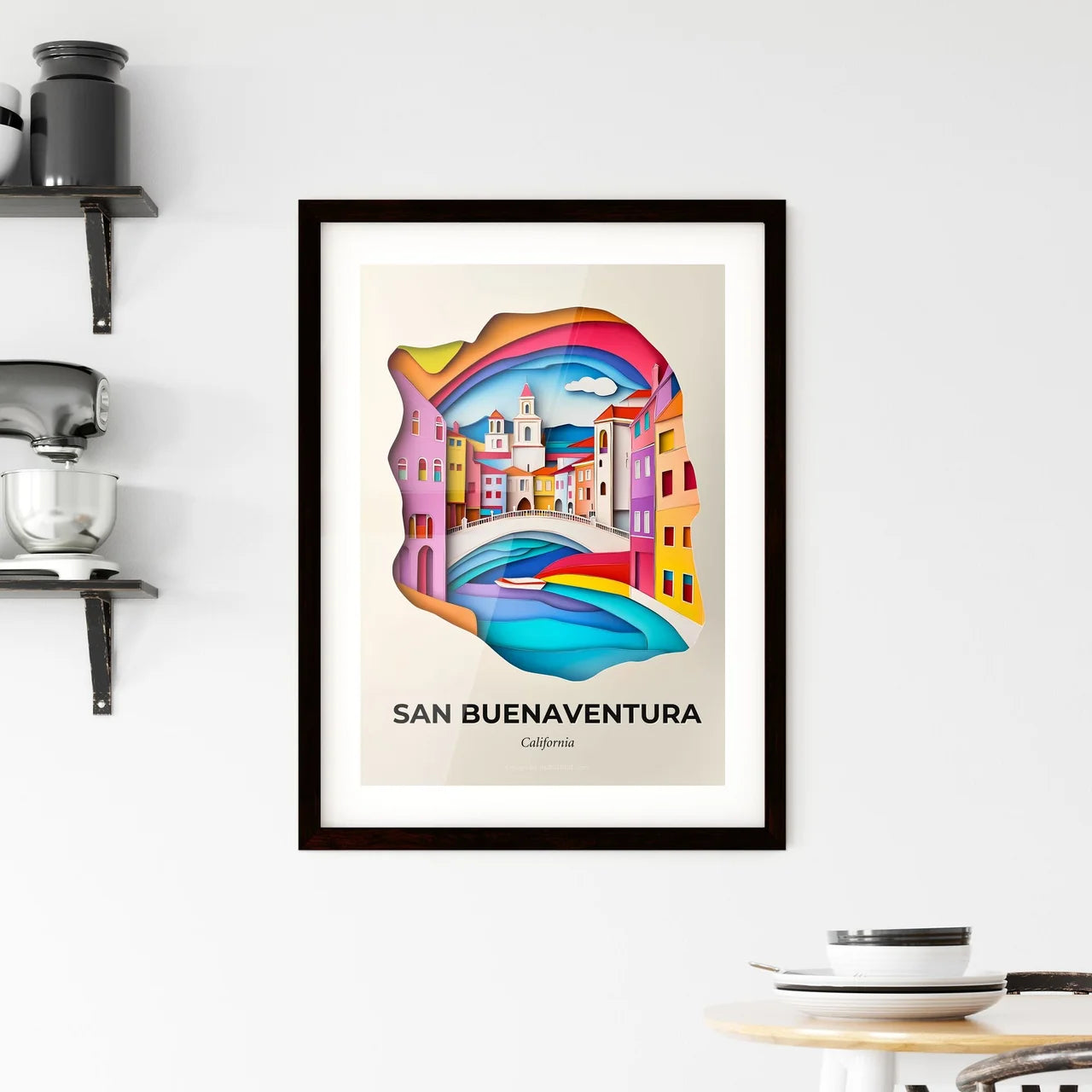 Vivid San Buenaventura, California, Framed Wall Art