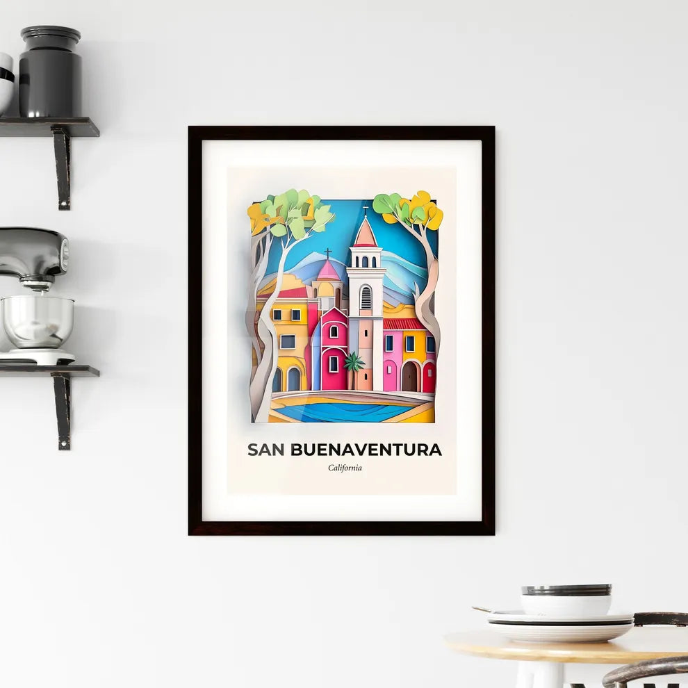 Vivid San Buenaventura, California, Framed Wall Art