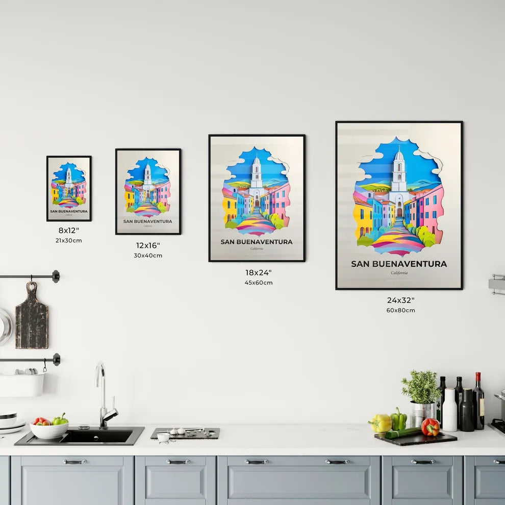 Vivid San Buenaventura, California, Kitchen Art