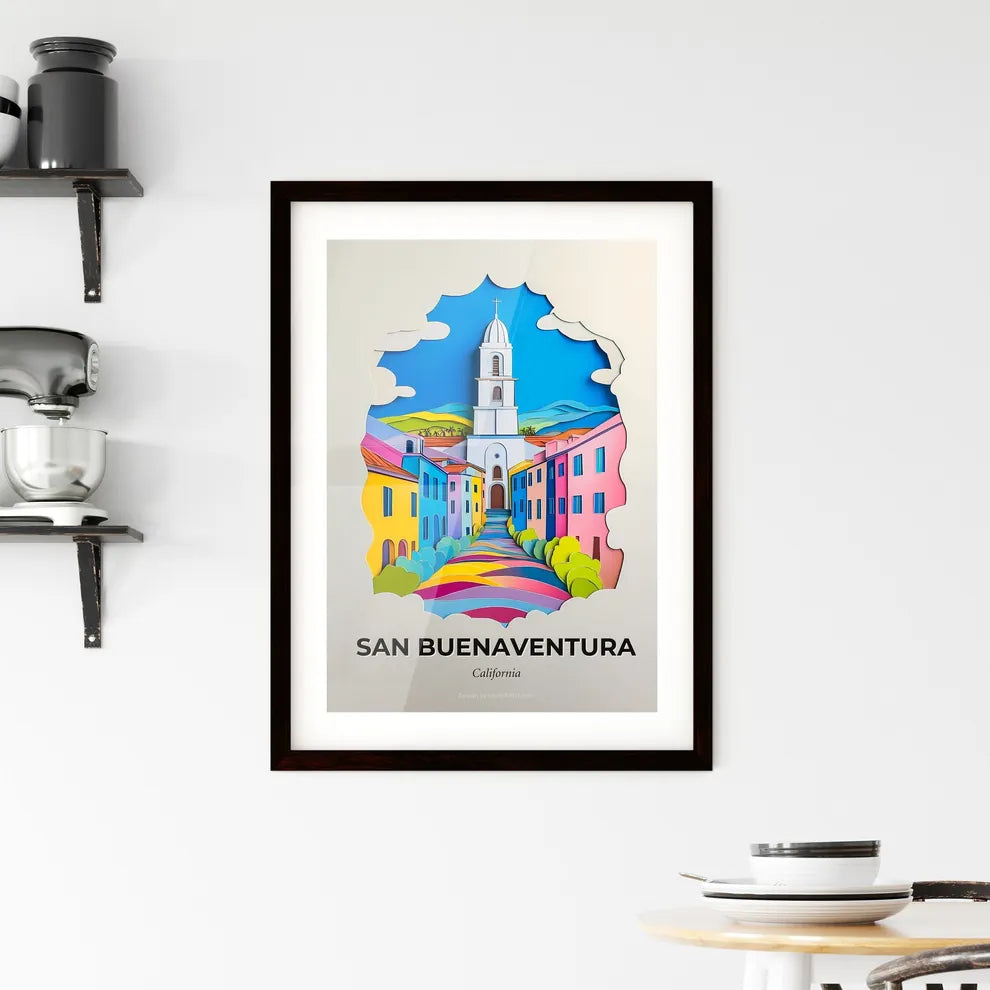 Vivid San Buenaventura, California, Framed Wall Art