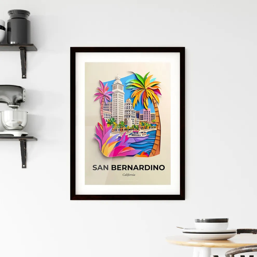 Vivid San Bernardino, California, Framed Wall Art