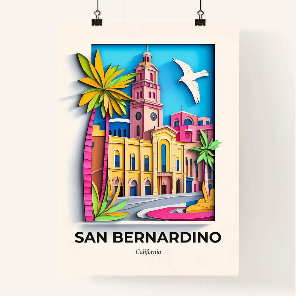 Vivid San Bernardino, California, Colorful Poster