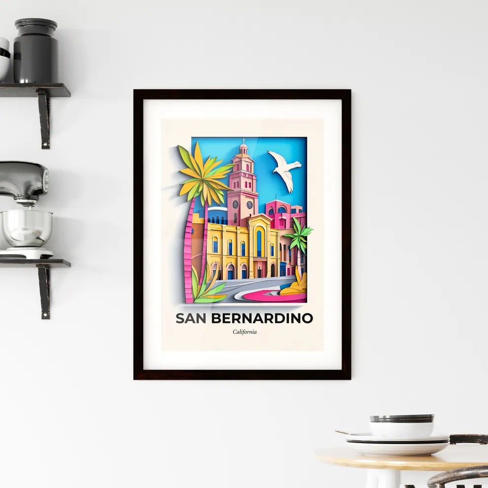 Vivid San Bernardino, California, Framed Wall Art