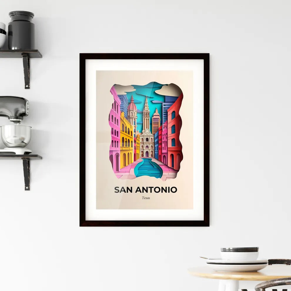 Vivid San Antonio, Texas, Framed Wall Art