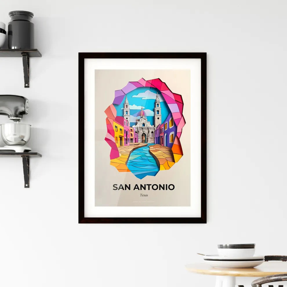 Vivid San Antonio, Texas, Framed Wall Art