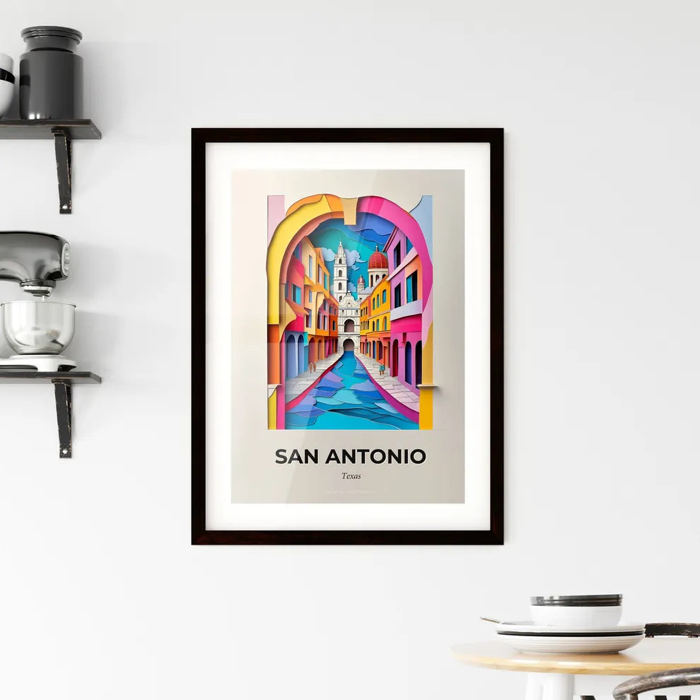 Vivid San Antonio, Texas, Framed Wall Art