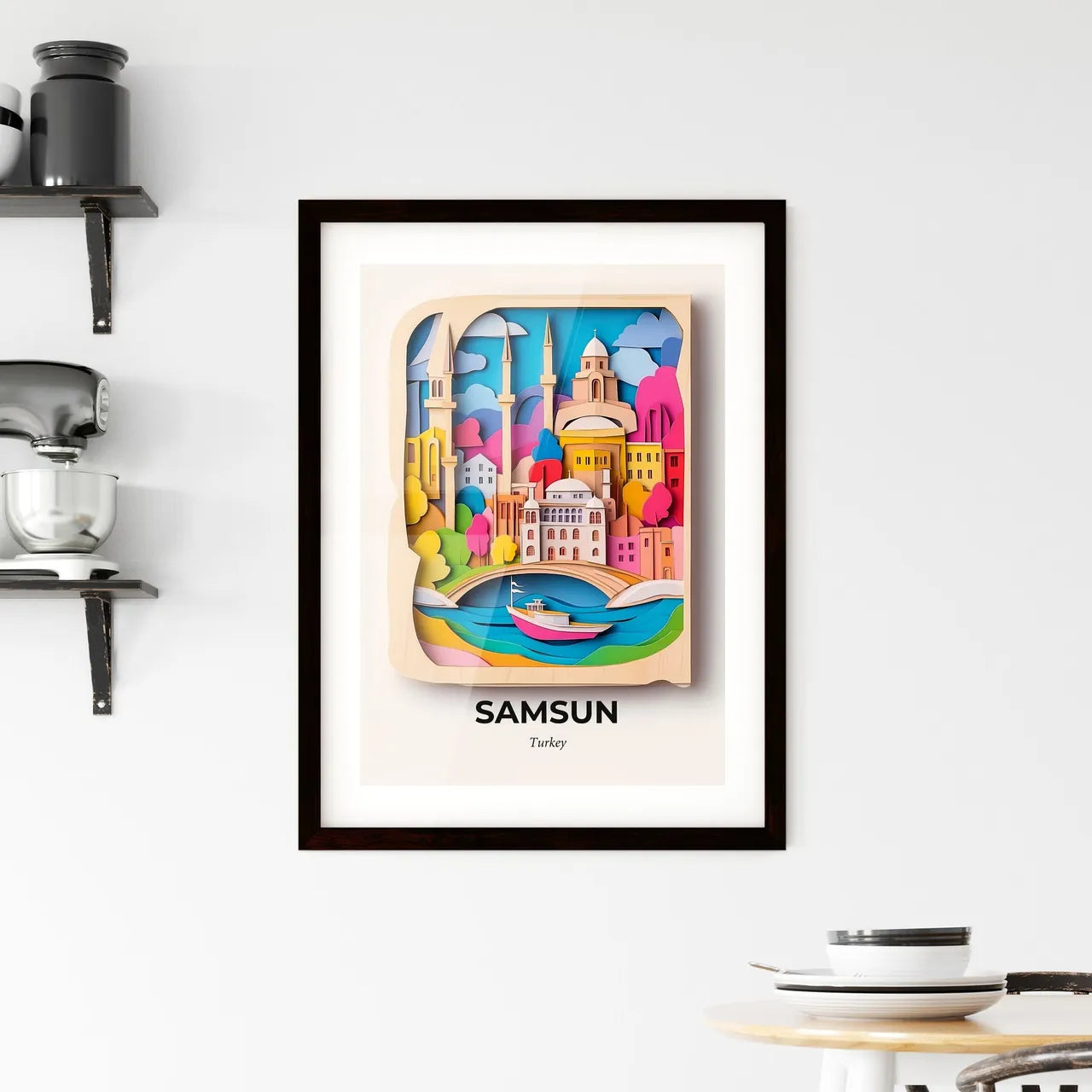 Vivid Samsun, Turkey, Framed Wall Art