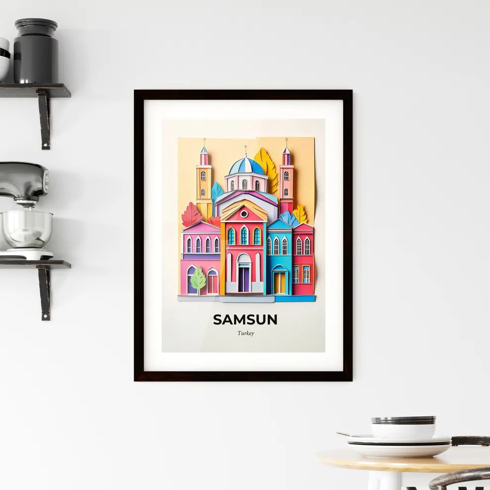 Vivid Samsun, Turkey, Framed Wall Art