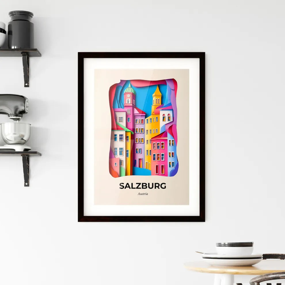 Vivid Salzburg, Austria, Framed Wall Art
