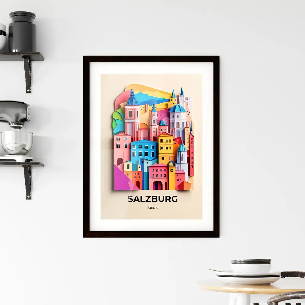 Vivid Salzburg, Austria, Framed Wall Art