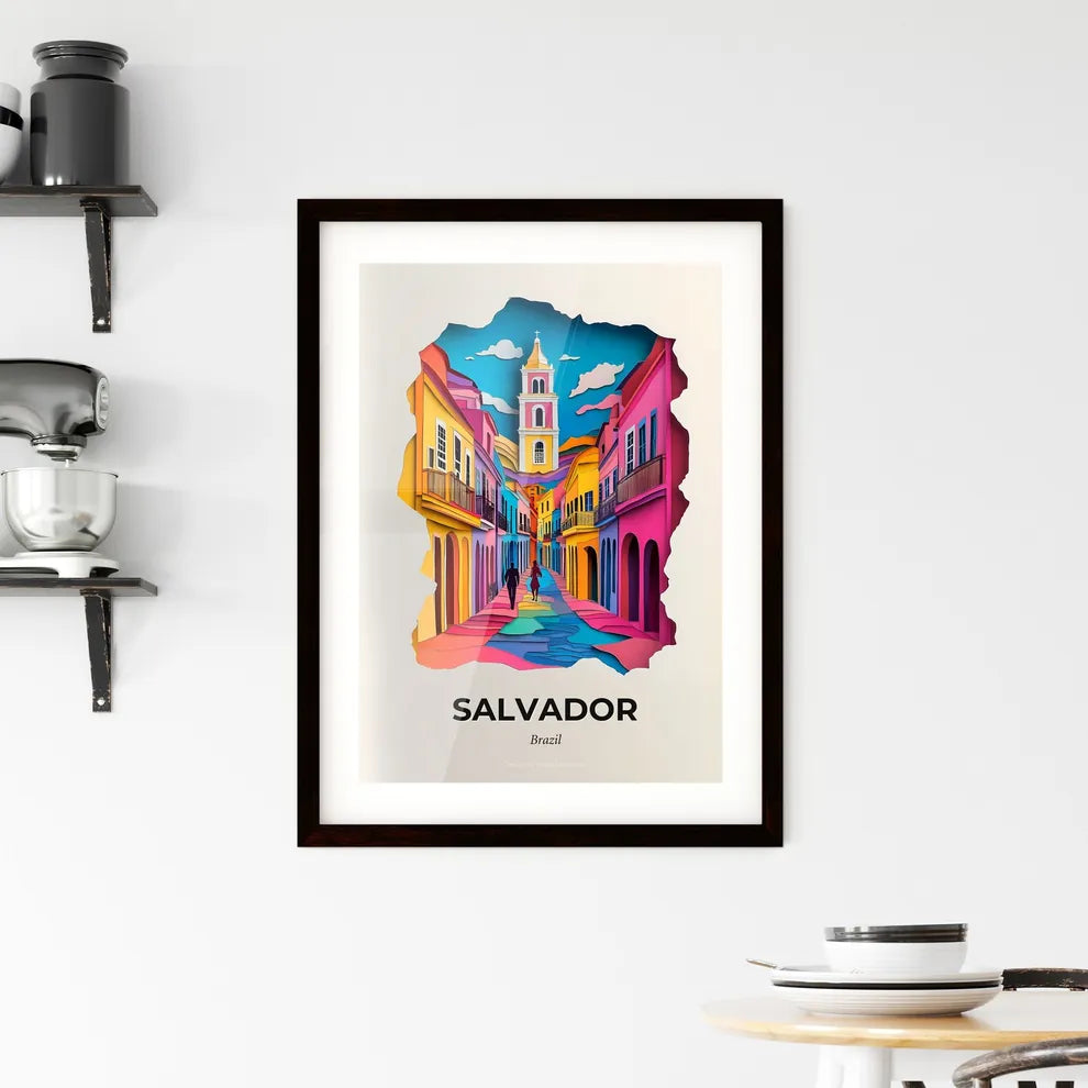 Vivid Salvador, Brazil, Framed Wall Art