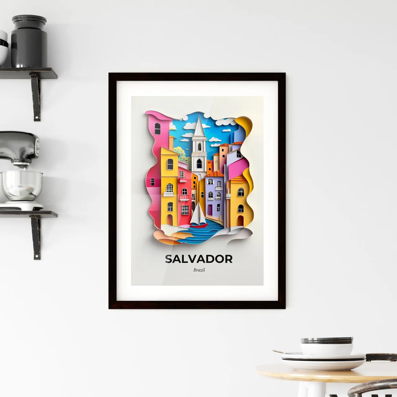 Vivid Salvador, Brazil, Framed Wall Art