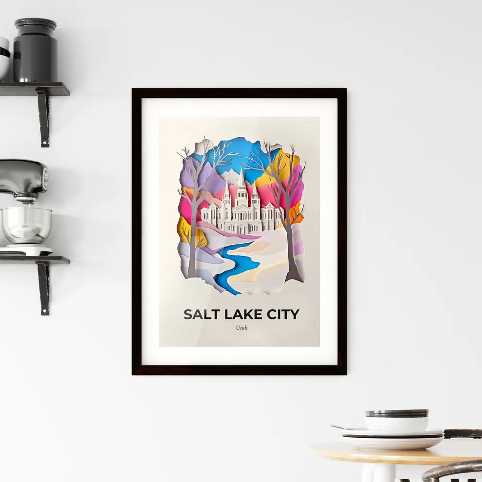 Vivid Salt Lake City, Utah, Framed Wall Art
