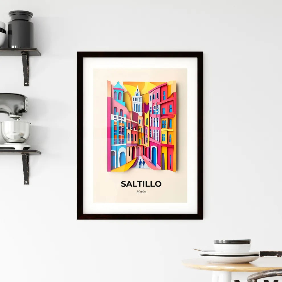 Vivid Saltillo, Mexico, Framed Wall Art