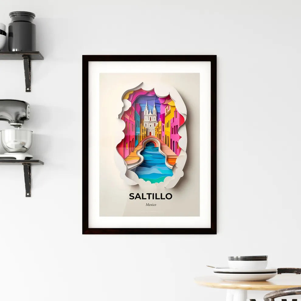 Vivid Saltillo, Mexico, Framed Wall Art