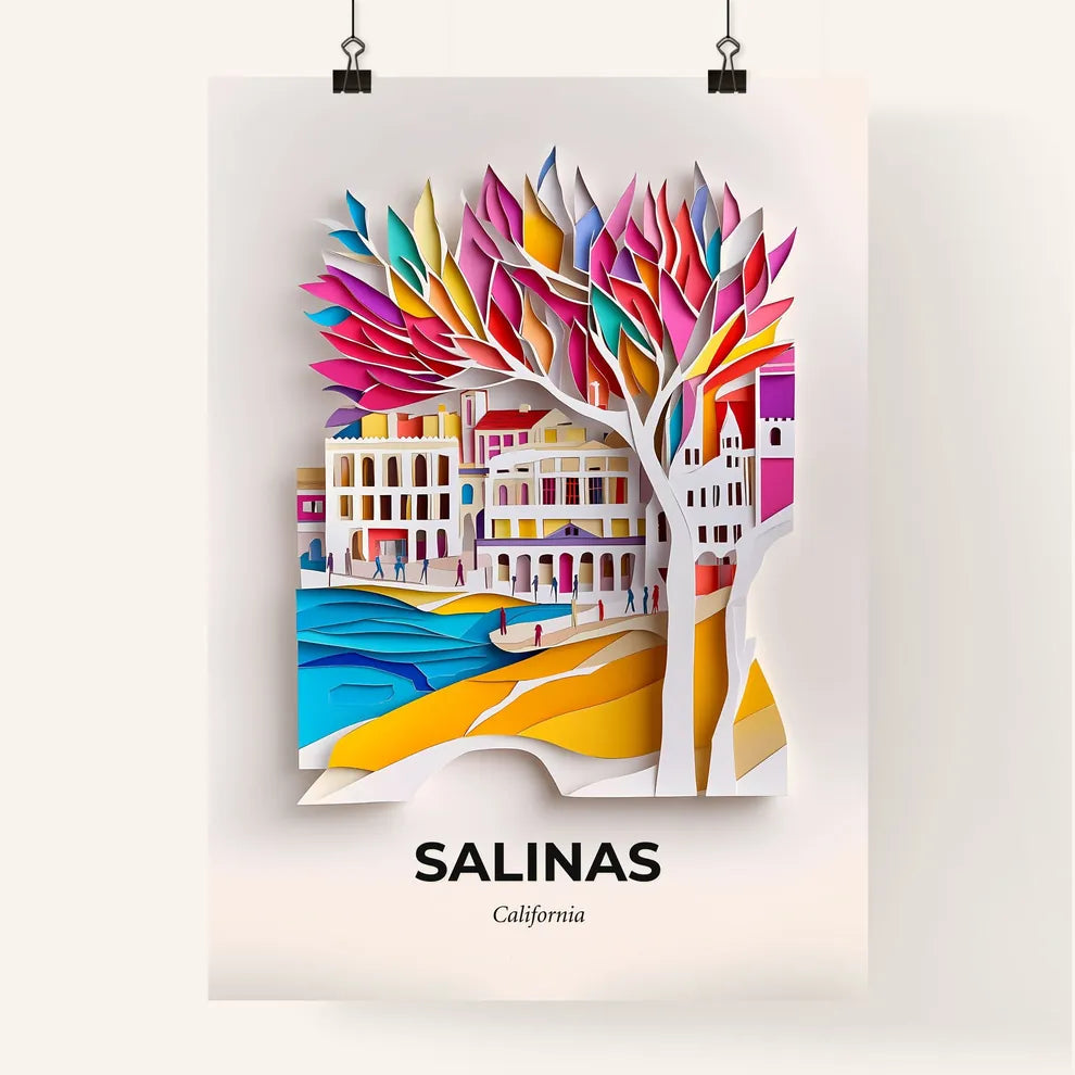 Vivid Salinas, California, Colorful Poster