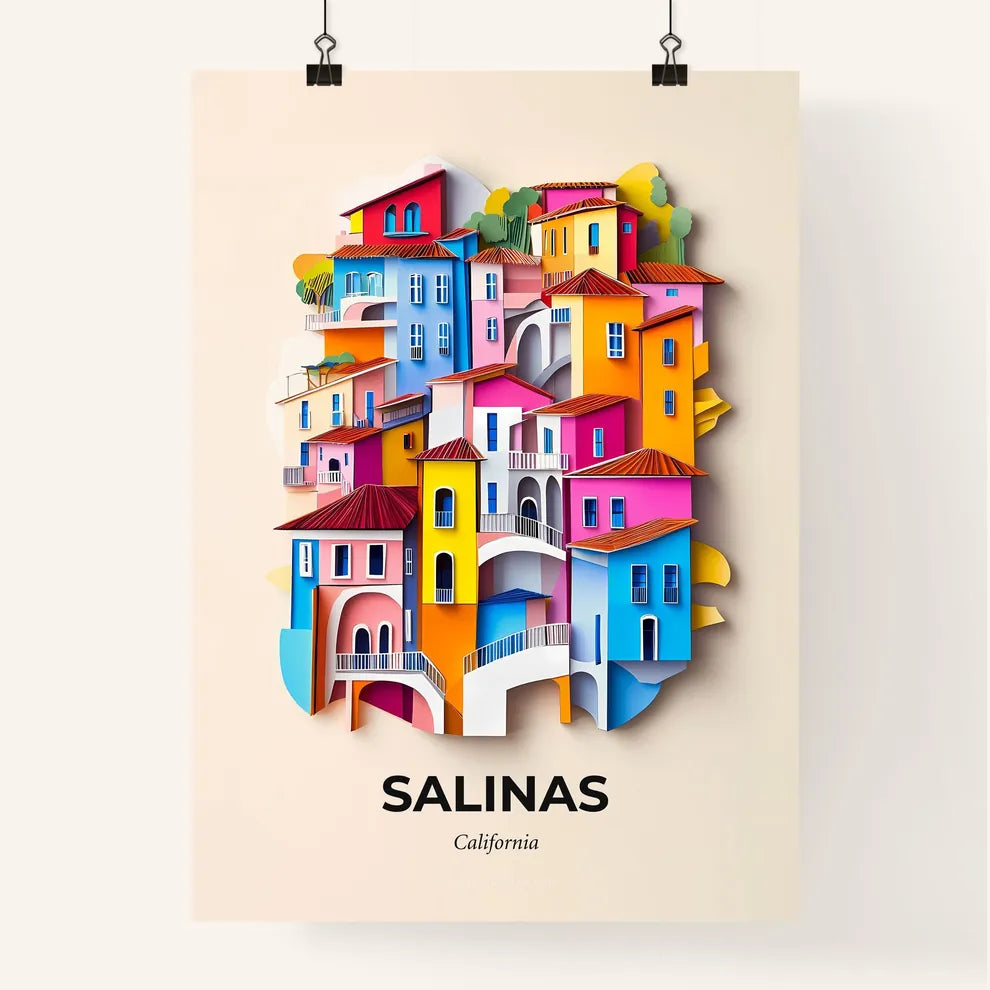 Vivid Salinas, California, Colorful Poster