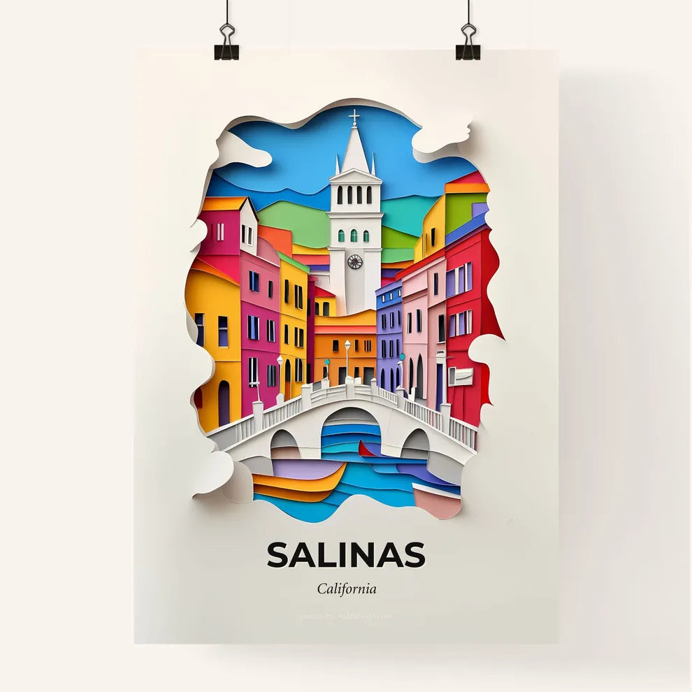 Vivid Salinas, California, Colorful Poster