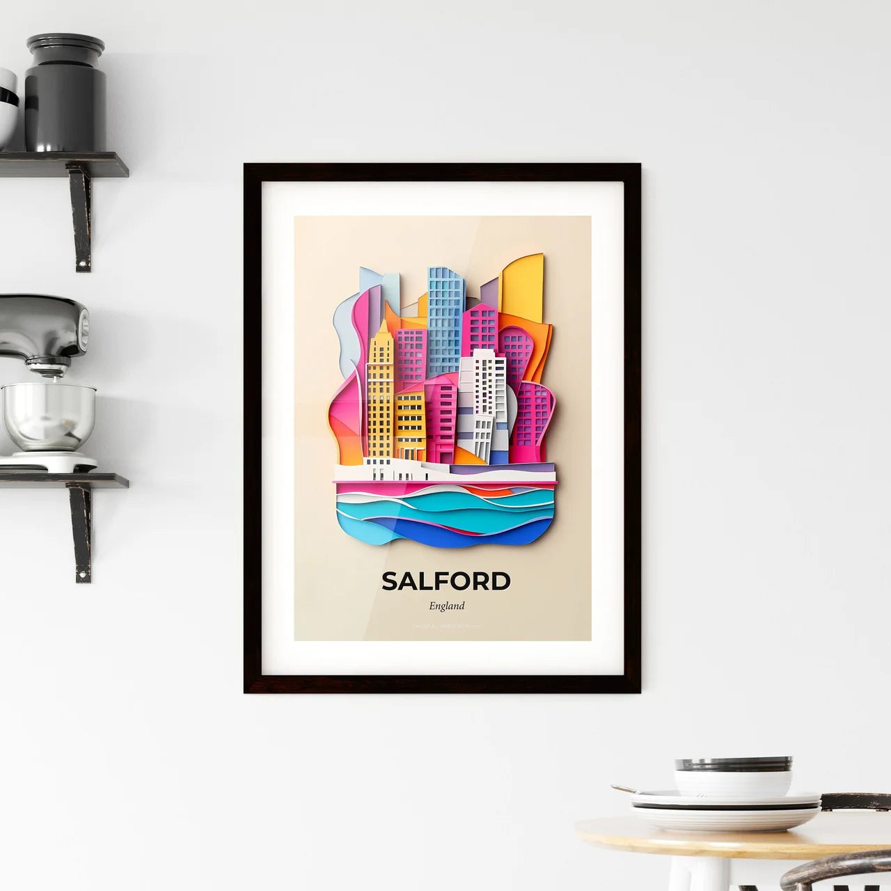 Vivid Salford, England, Framed Wall Art