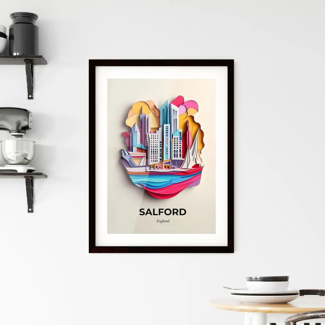 Vivid Salford, England, Framed Wall Art