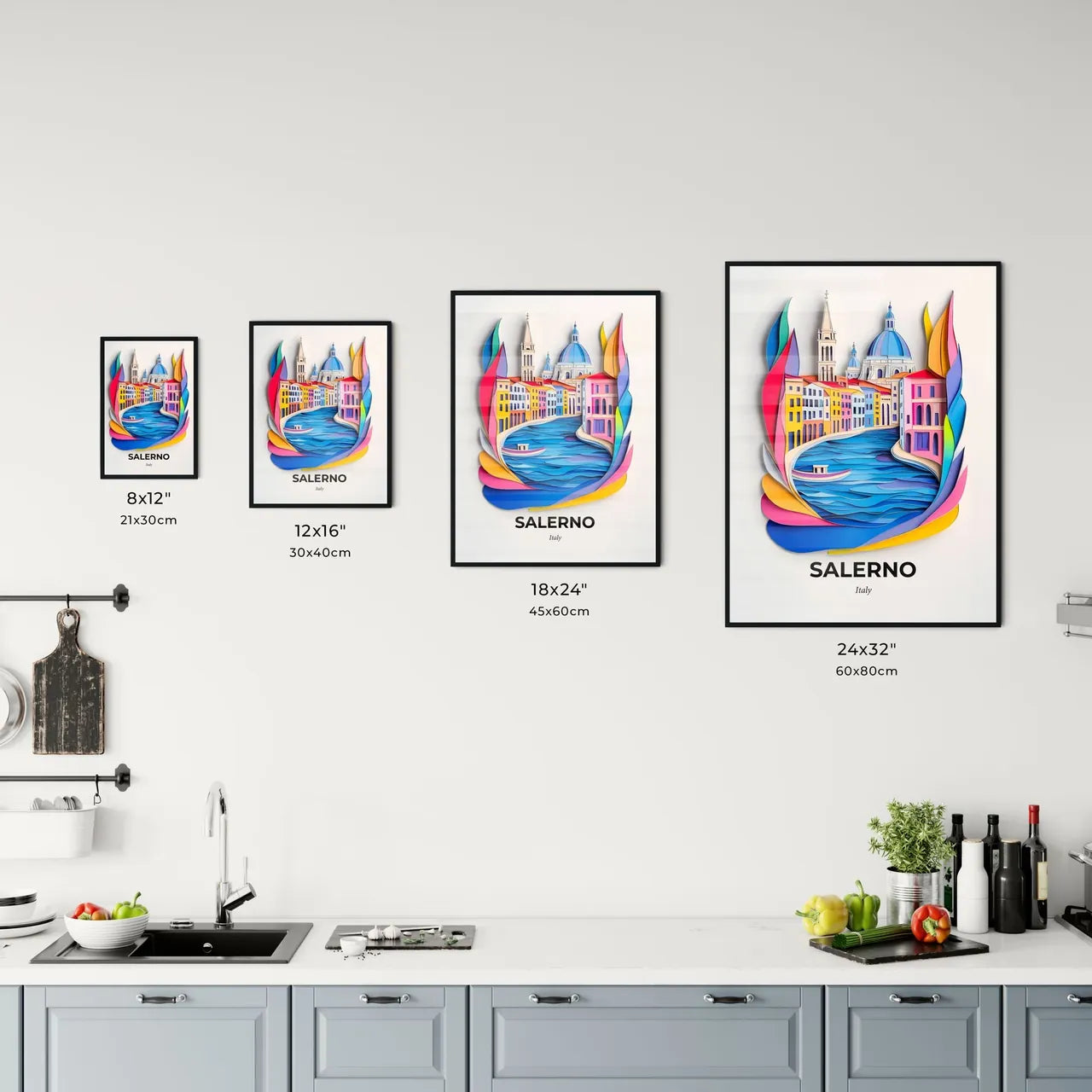 Vivid Salerno, Italy, Kitchen Art
