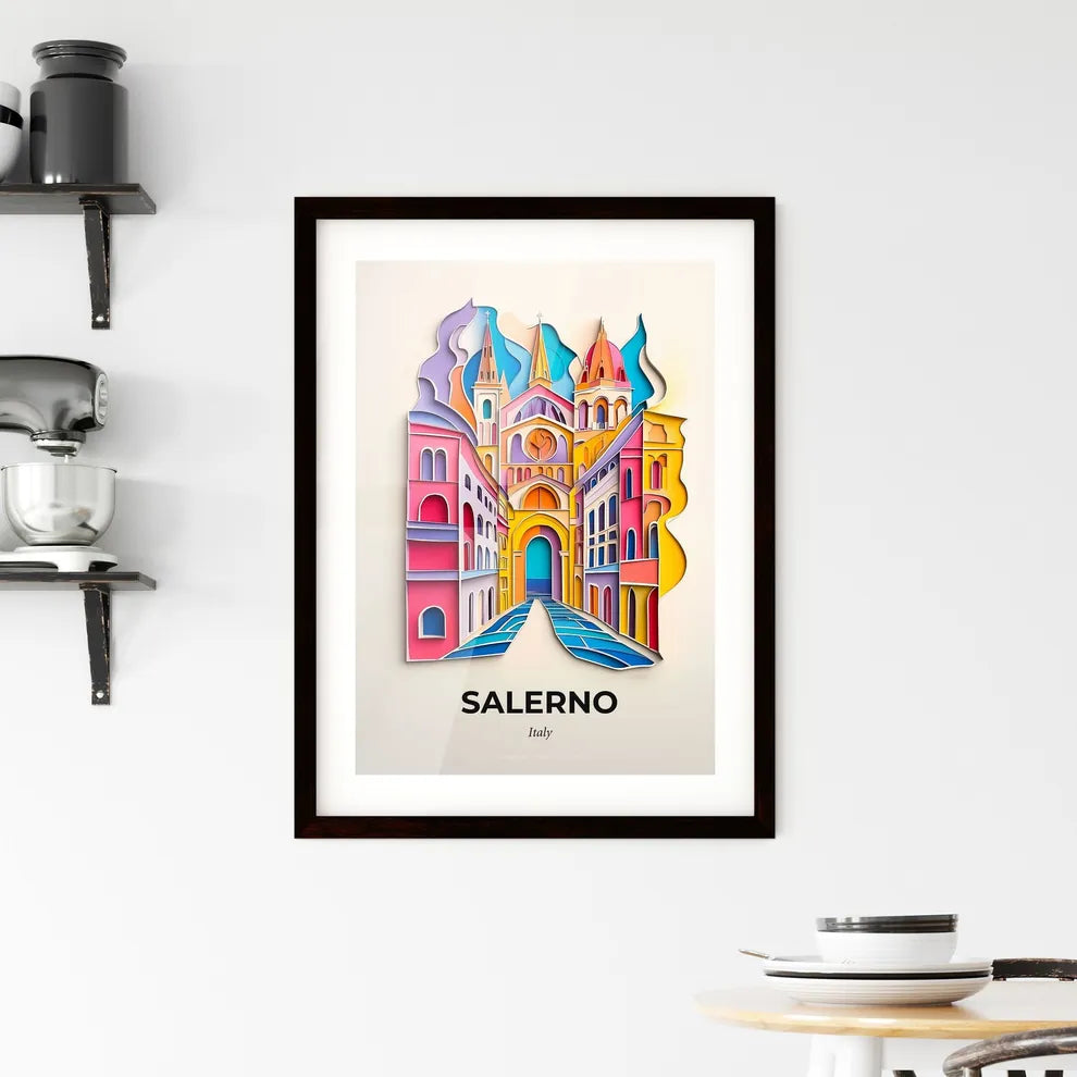 Vivid Salerno, Italy, Framed Wall Art