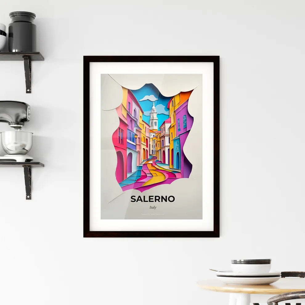 Vivid Salerno, Italy, Framed Wall Art