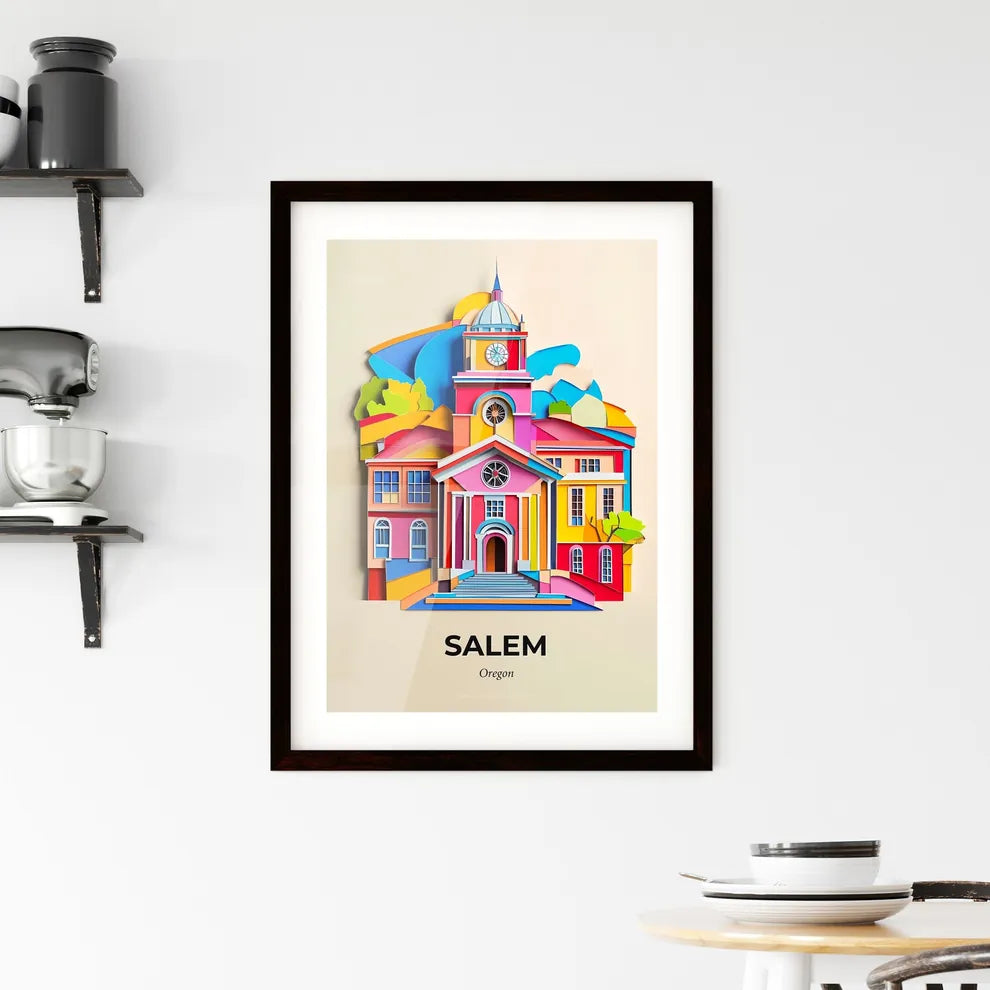 Vivid Salem, Oregon, Framed Wall Art
