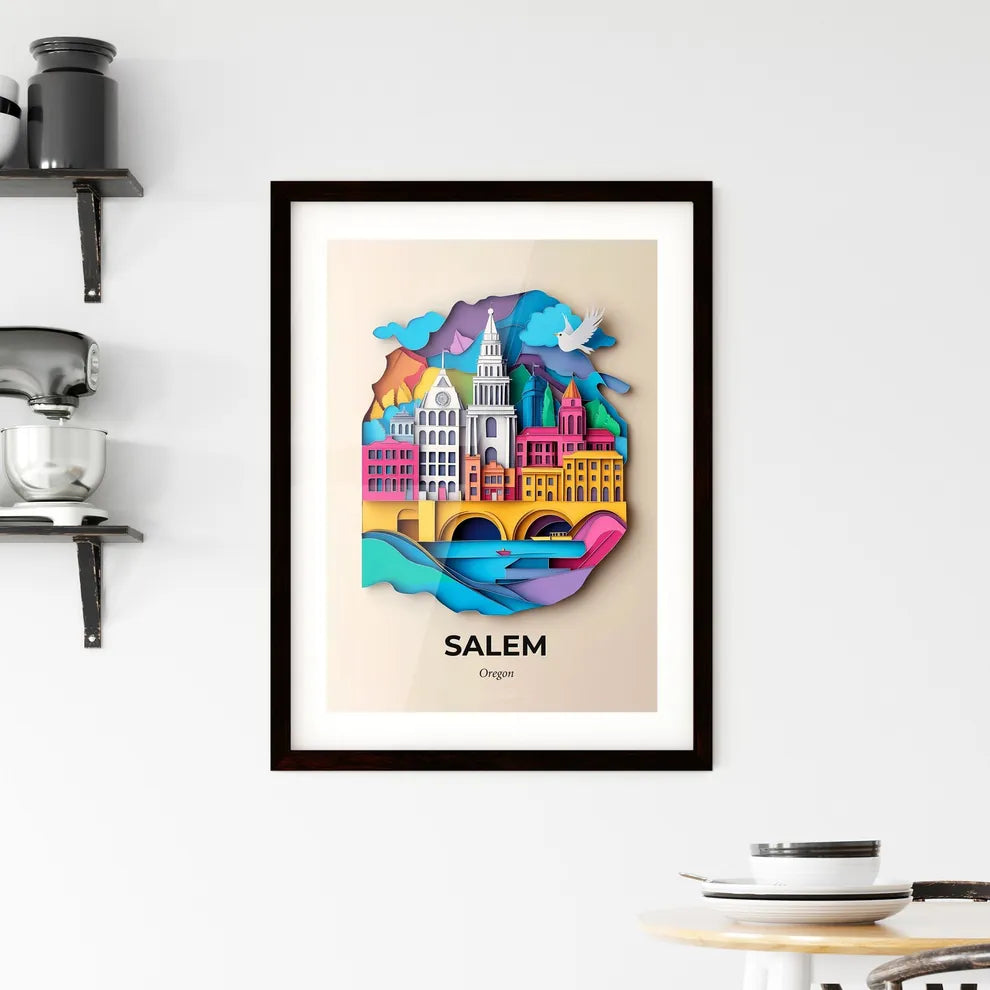 Vivid Salem, Oregon, Framed Wall Art