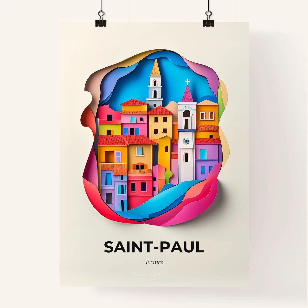 Vivid Sain, Colorful Poster