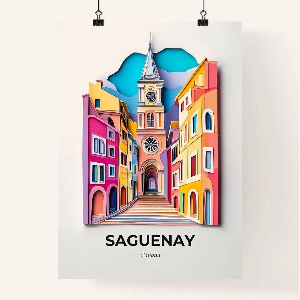Vivid Saguenay, Canada, Colorful Poster