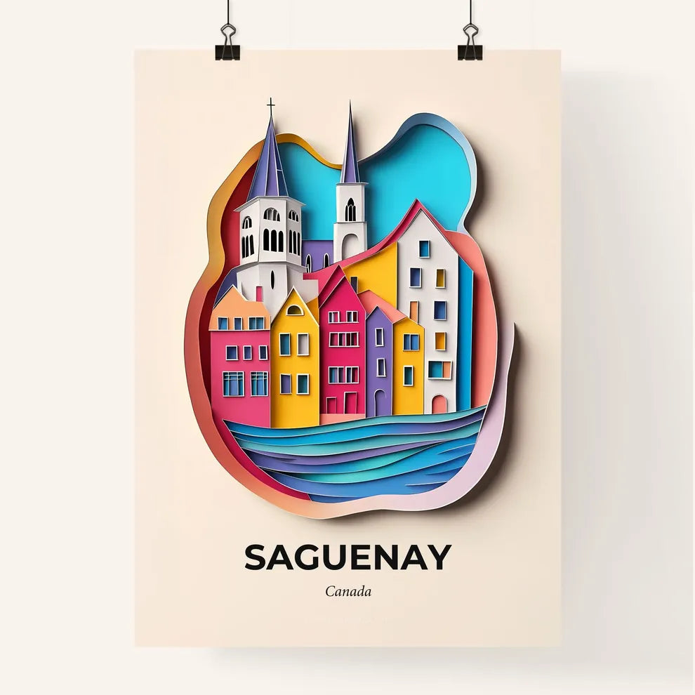 Vivid Saguenay, Canada, Colorful Poster