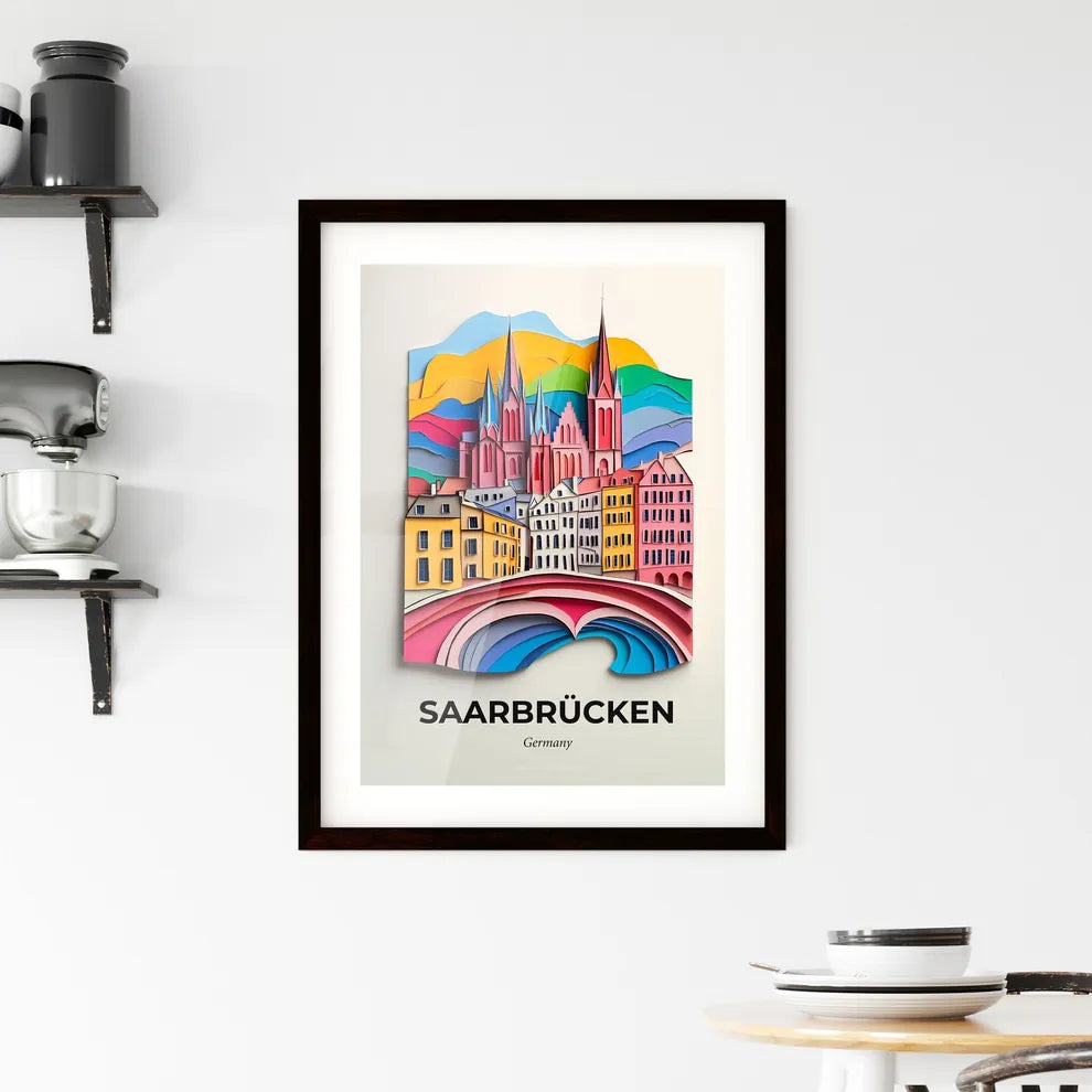 Vivid Saarbrucken, Germany, Framed Wall Art