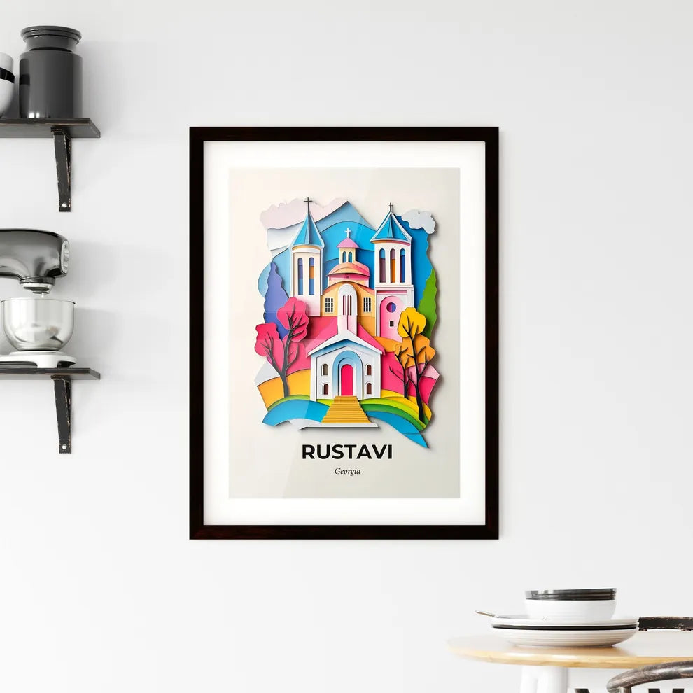 Vivid Rustavi, Georgia, Framed Wall Art