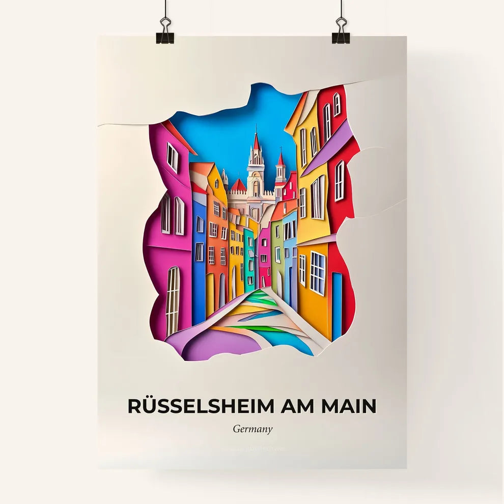 Vivid Russelsheim am Main, Germany, Colorful Poster
