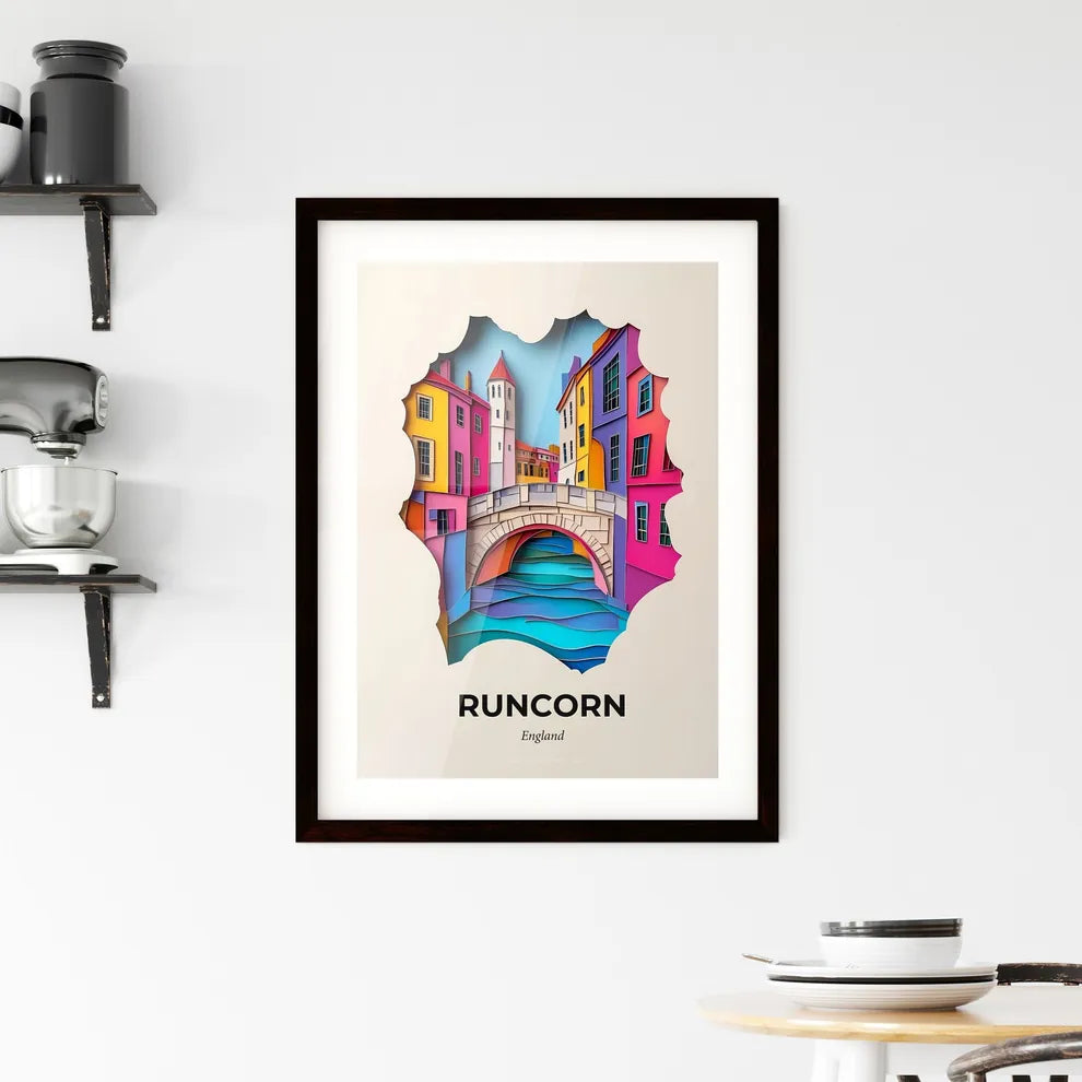 Vivid Runcorn, England, Framed Wall Art