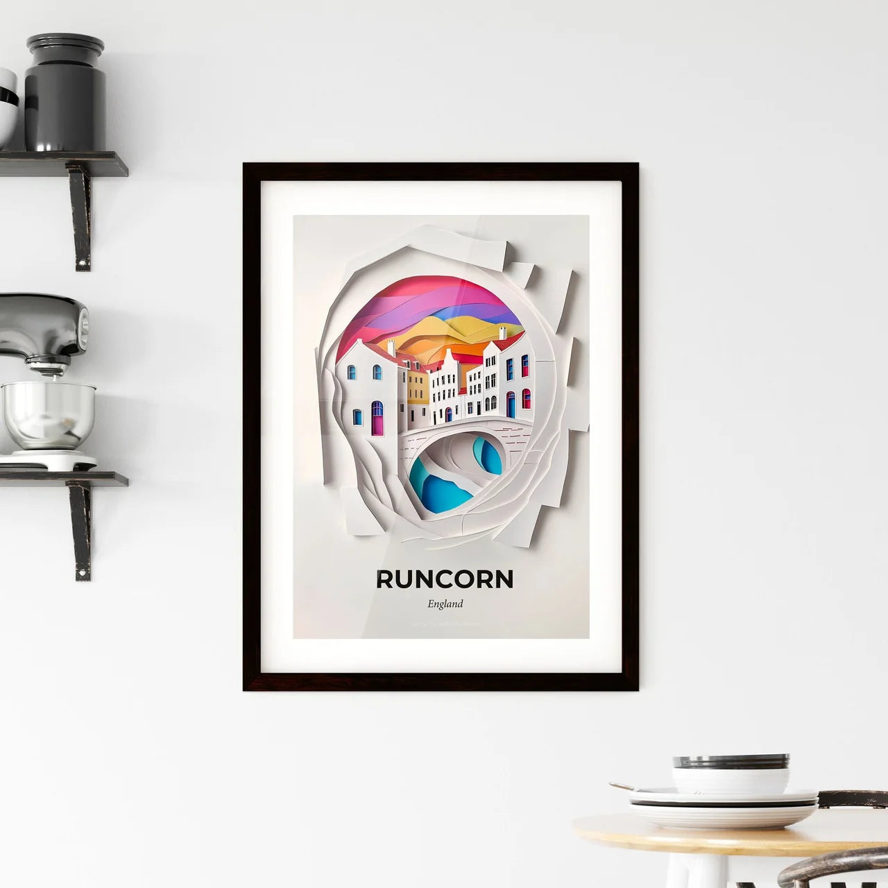 Vivid Runcorn, England, Framed Wall Art