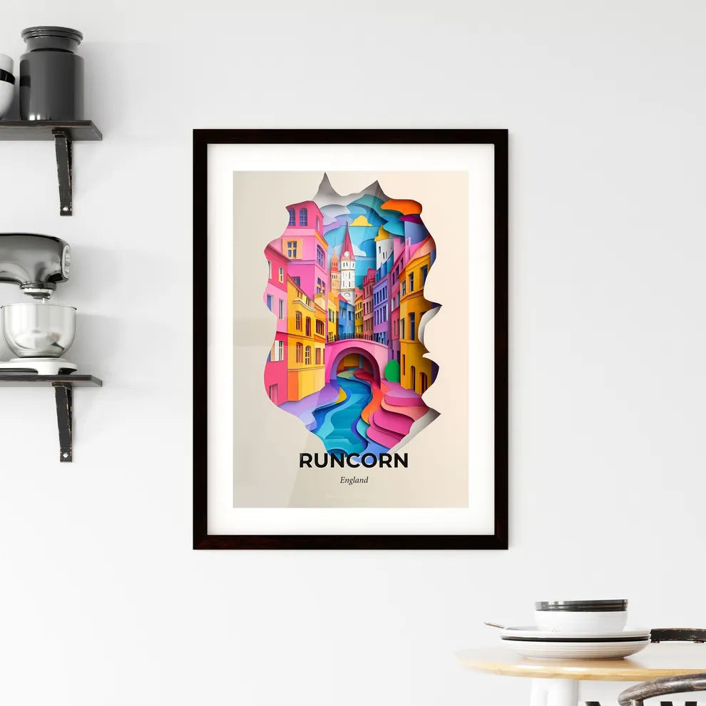 Vivid Runcorn, England, Framed Wall Art