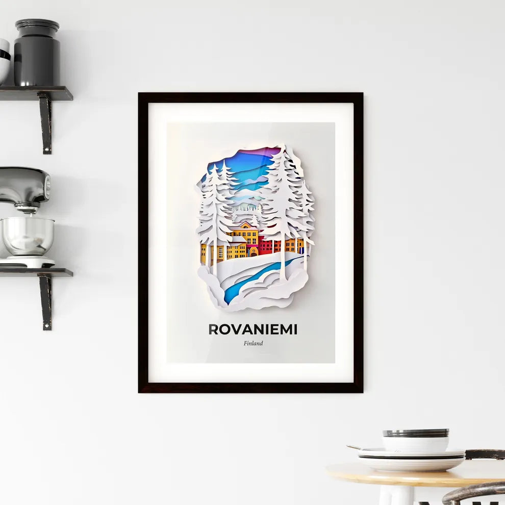 Vivid Rovaniemi, Finland, Framed Wall Art