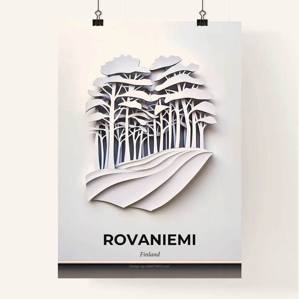 Vivid Rovaniemi, Finland, Colorful Poster