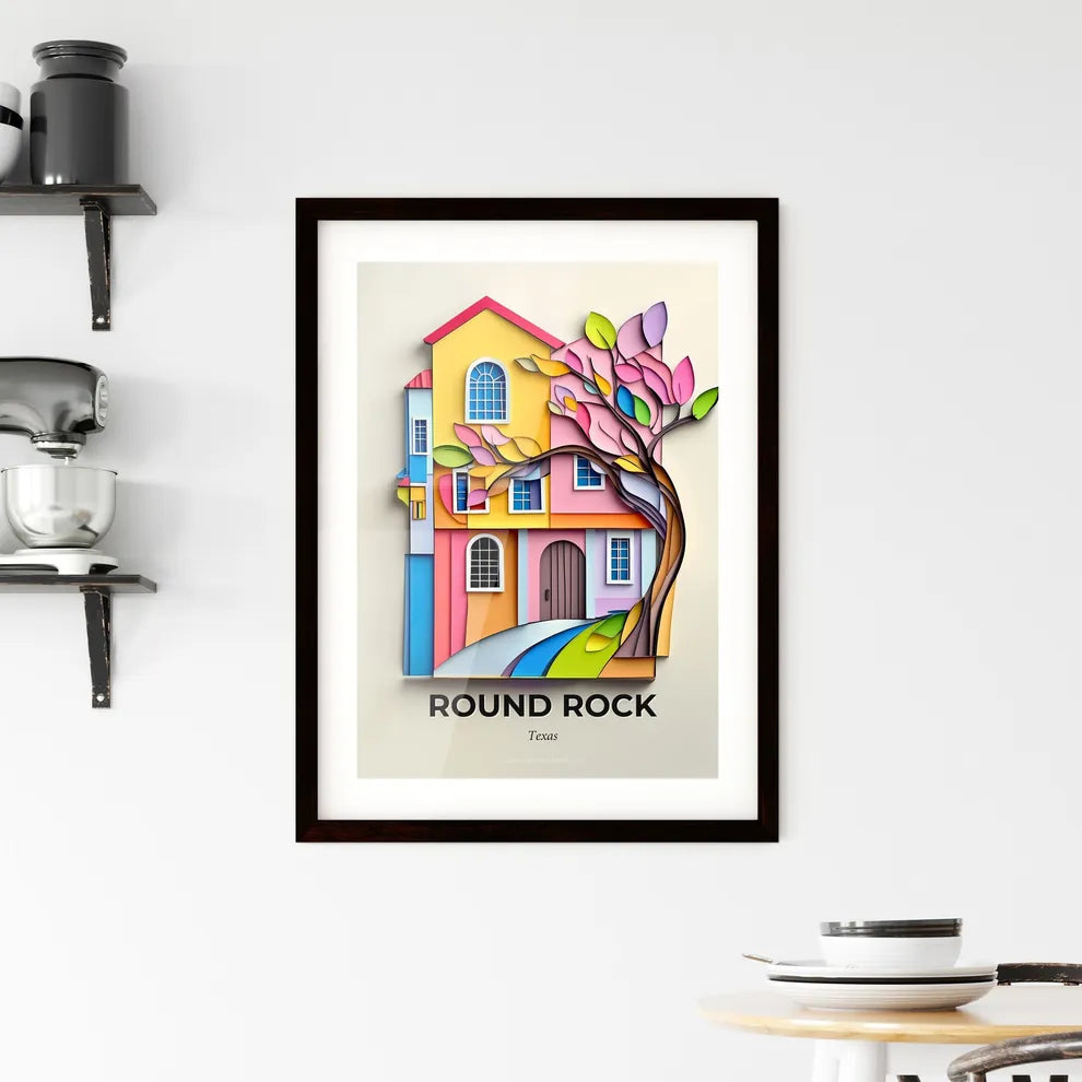 Vivid Round Rock, Texas, Framed Wall Art