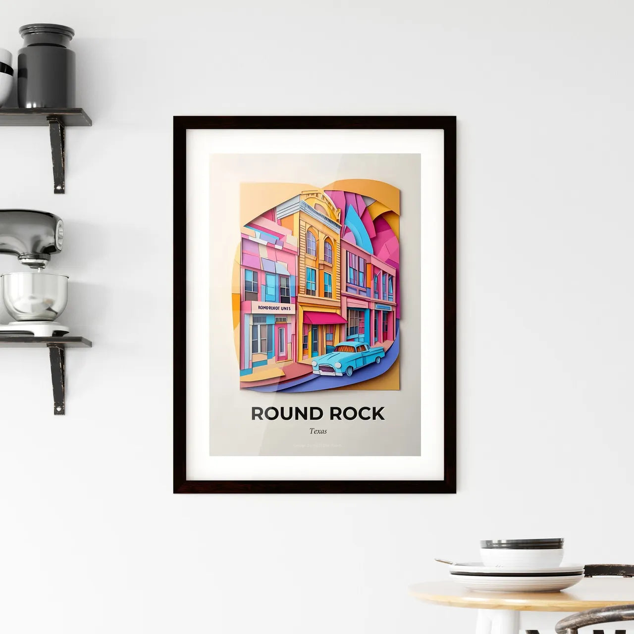 Vivid Round Rock, Texas, Framed Wall Art