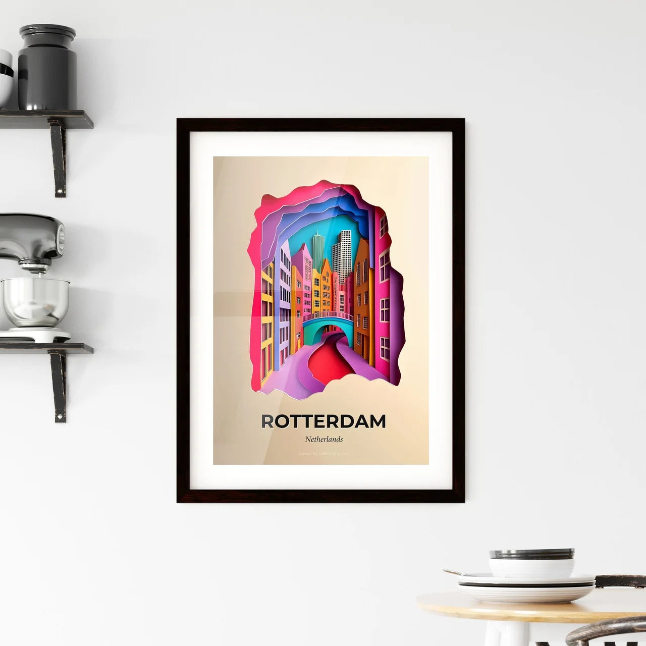 Vivid Rotterdam, Netherlands, Framed Wall Art