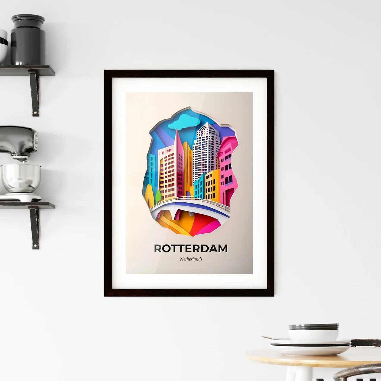 Vivid Rotterdam, Netherlands, Framed Wall Art