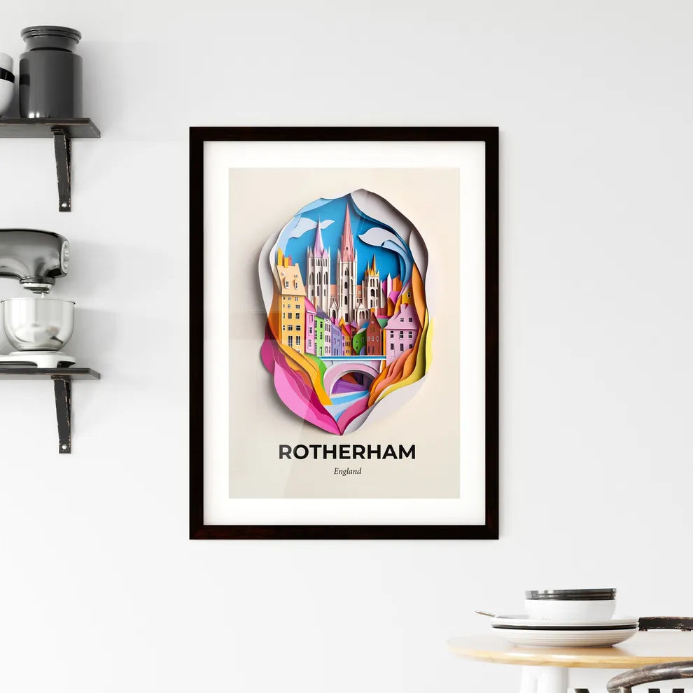 Vivid Rotherham, England, Framed Wall Art