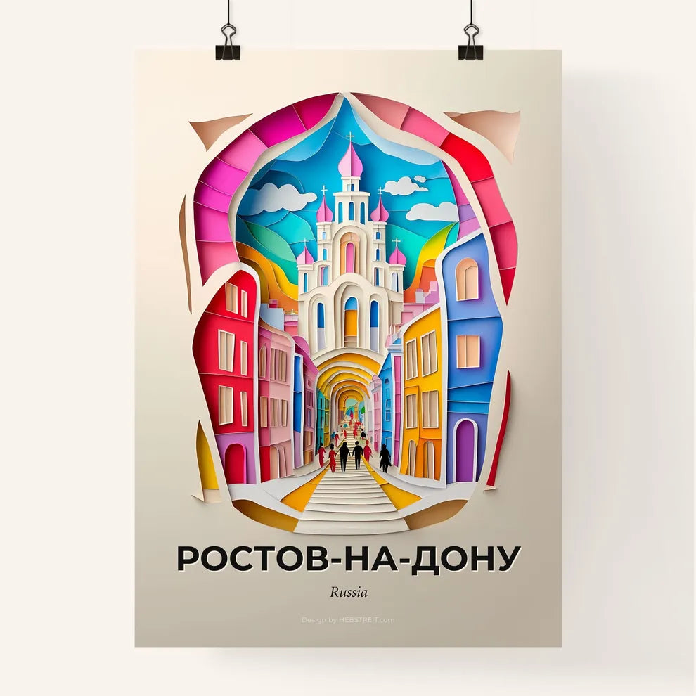 Vivid Rosto, Colorful Poster