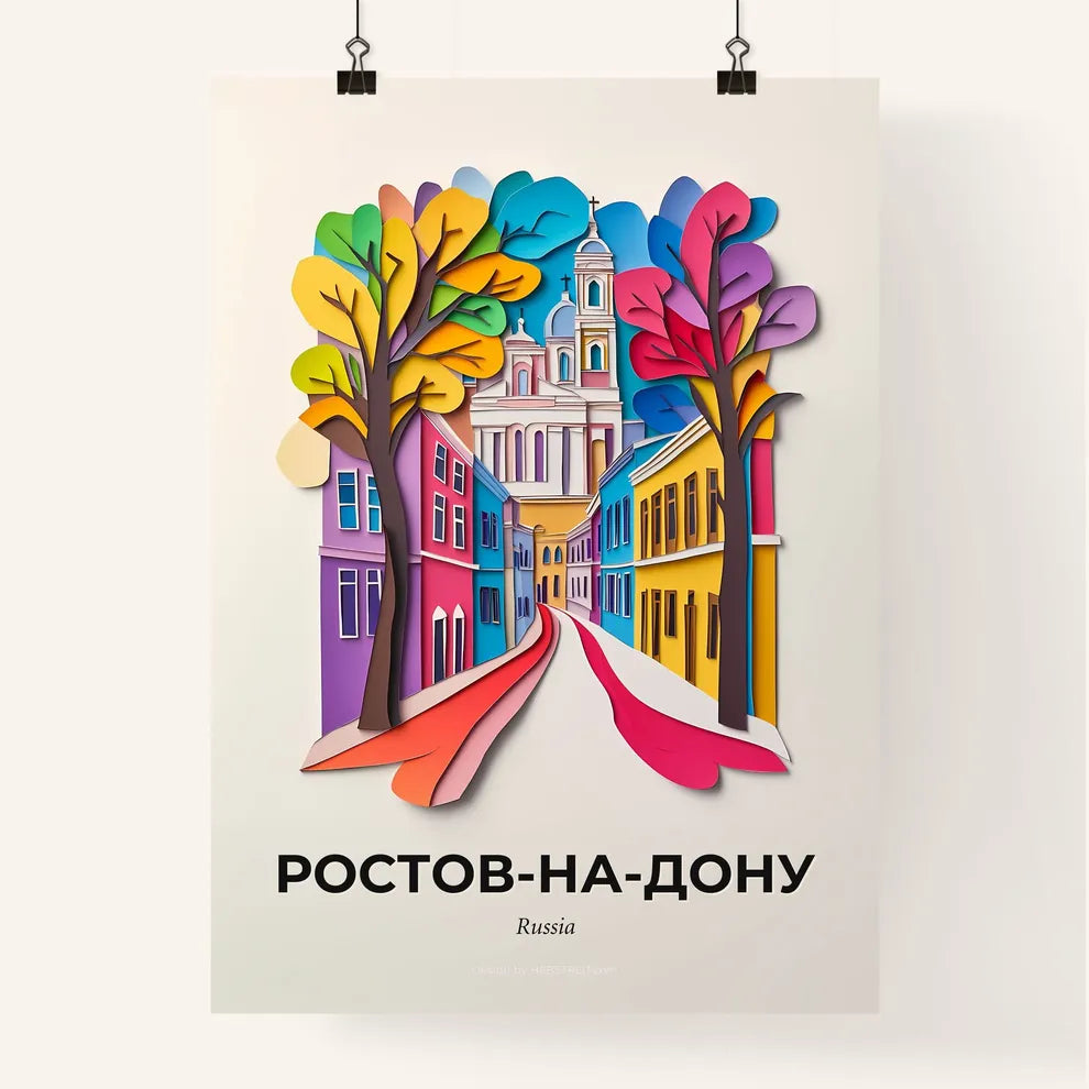 Vivid Rosto, Colorful Poster