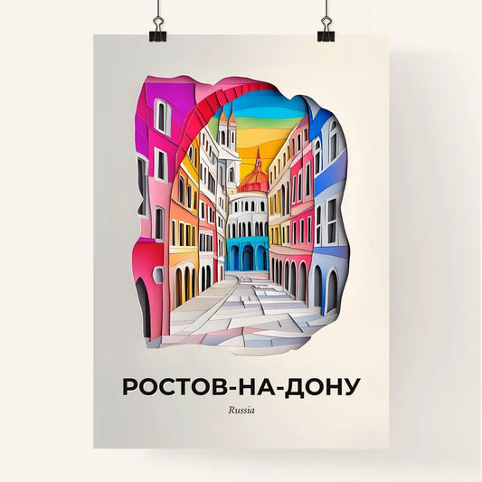 Vivid Rosto, Colorful Poster