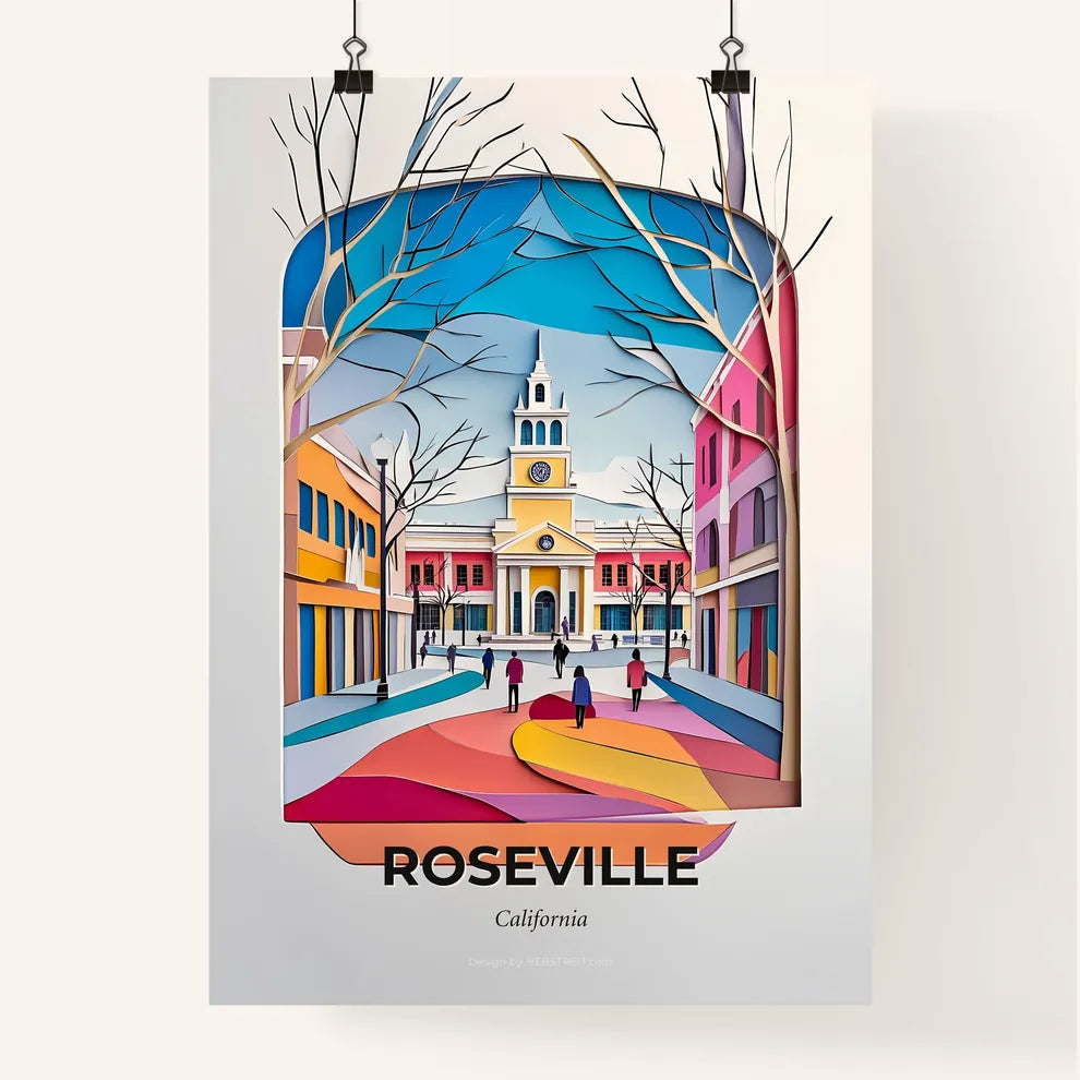 Vivid Roseville, California, Colorful Poster